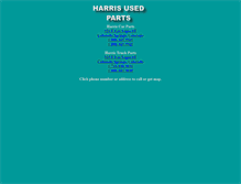 Tablet Screenshot of harrisusedparts.com